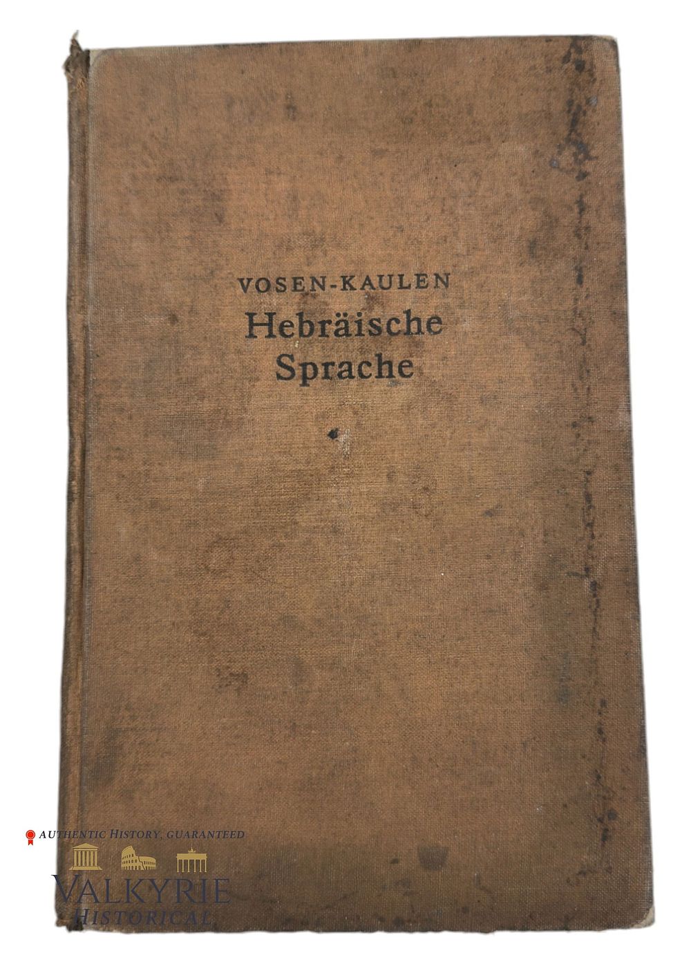 Lot 201: German Book "Short Guide to Learning the Hebrew Languagw" by C. H. Vosen & Franz Kaulen