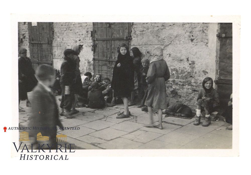 Lot 255: Rare Photo of Some Skinny Jewish Children in the Streets of the Ghetto of Warsaw