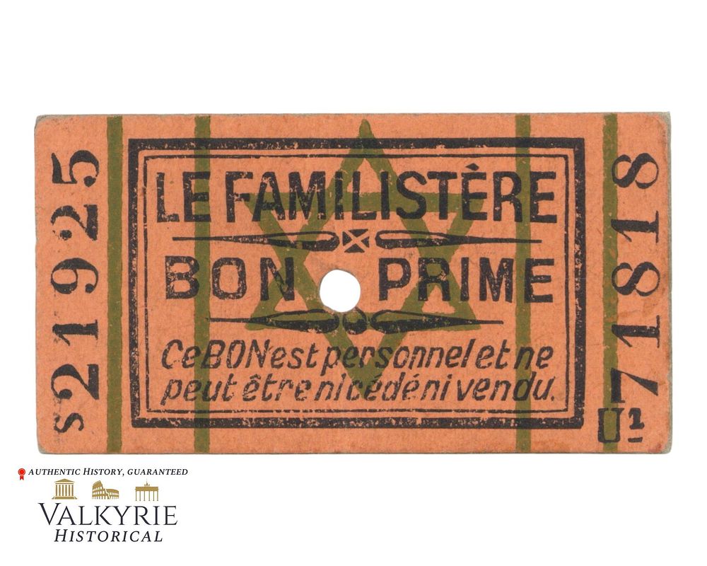 Lot 284: French Ticket With Star of David and Text "The Familiar Good Prime"