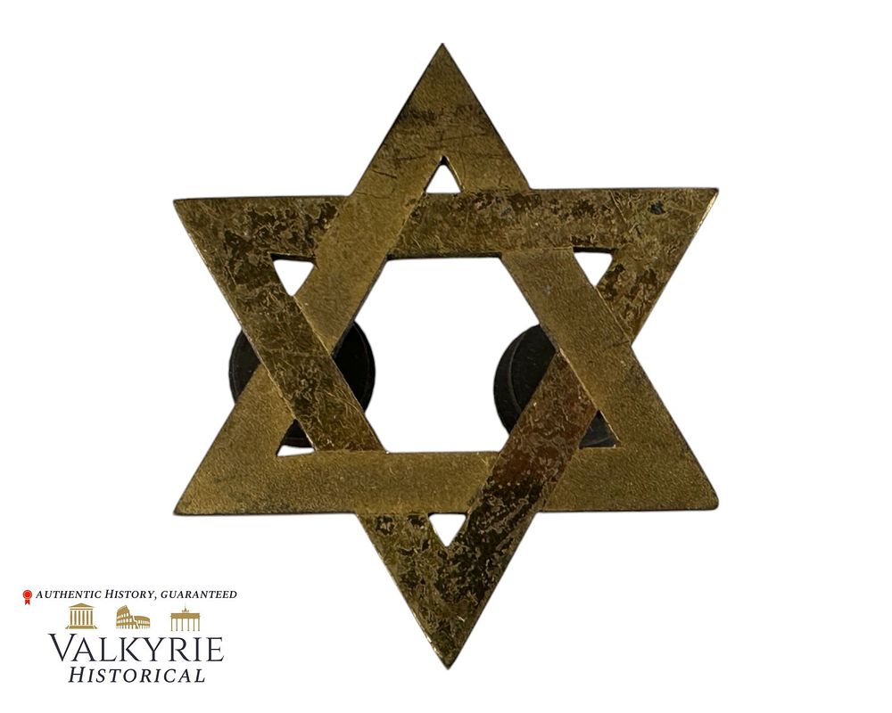 Lot 286: Judaica - Very Nicely Manufactured Star of David With Screwback