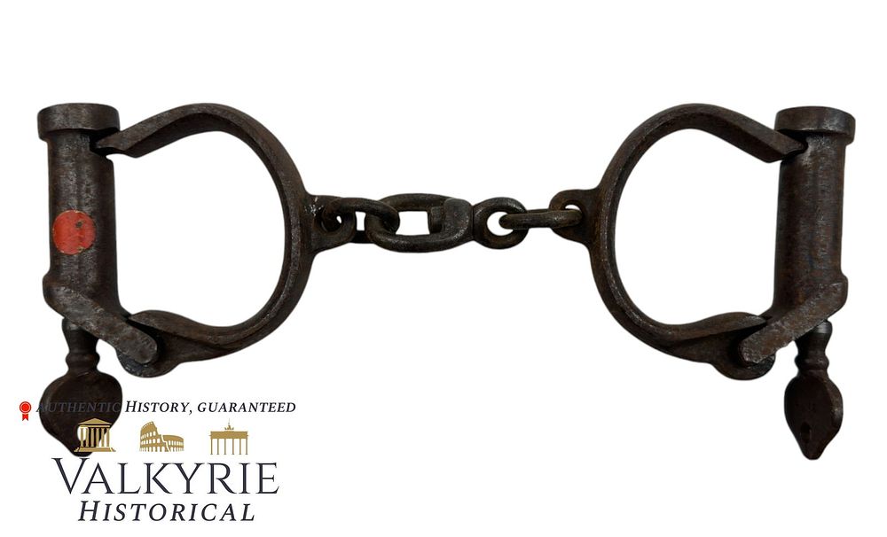 Lot 310: Cuffs of German Manfuacture Used by Nazis With Inmates in Prisons and Concentration Camps