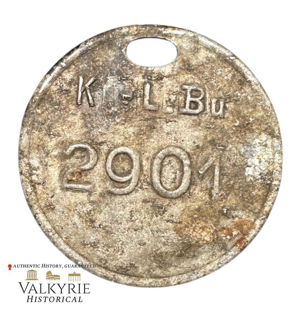Lot 321: Ground Dug Token Used for Identification Purposes of Material Probably From KL Buchenwald