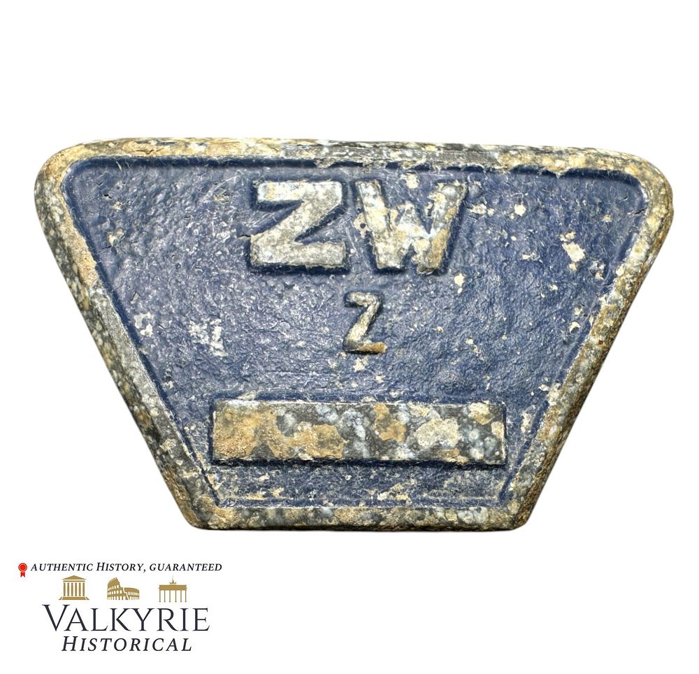 Lot 322: Relic Condition Ground Dug German Labour Camp Tag For Slave Labourers
