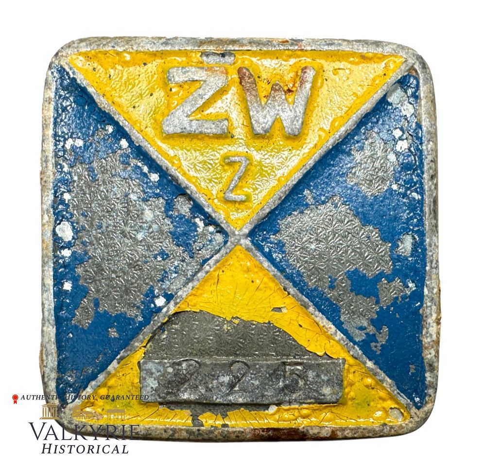 Lot 323: Relic Condition Ground Dug German Labour Camp Tag For Slave Labourers
