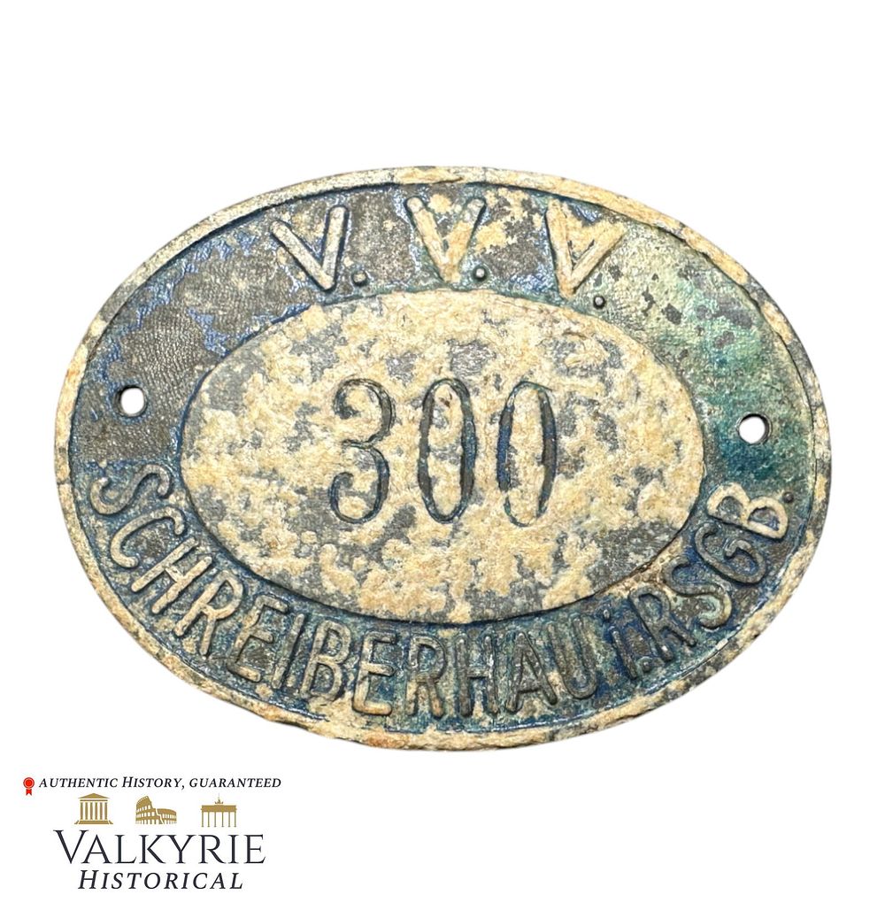 Lot 324: Identification Tag of the German VVV Company in Schreiberhau Rsgb ( Szklarska Poreba )