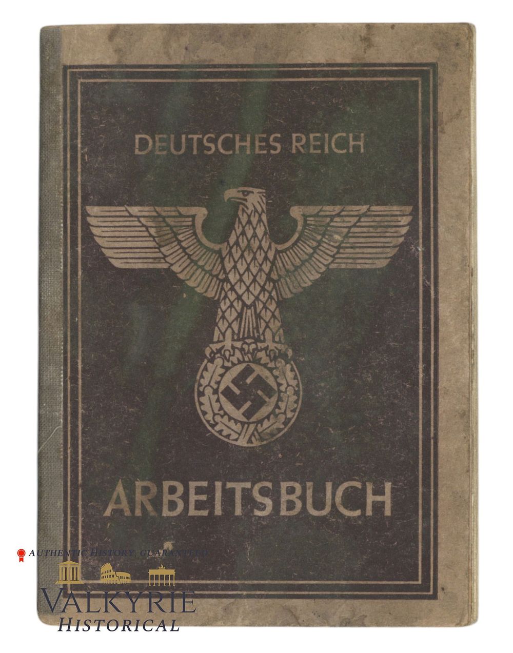 Lot 347: Workbook For Foreigners Issued to a Polish Slave Labourer in 1943 Rare Variation
