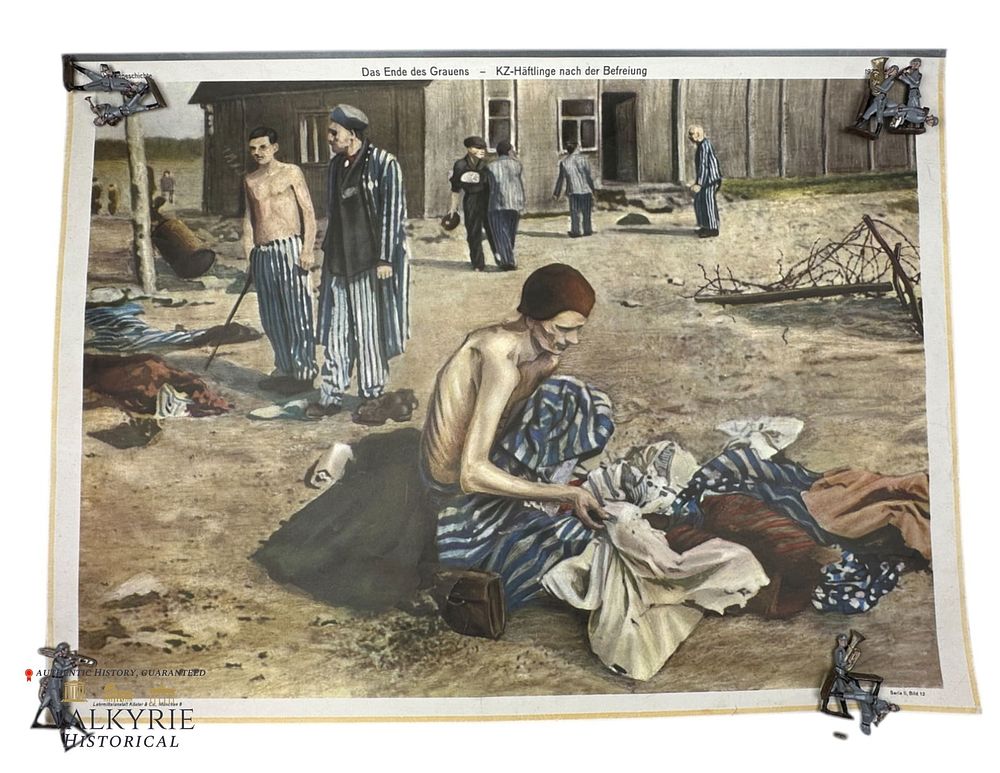 Lot 396: Post-war German Colour Sheets Depicting Artworks Based on Photos of the WW2