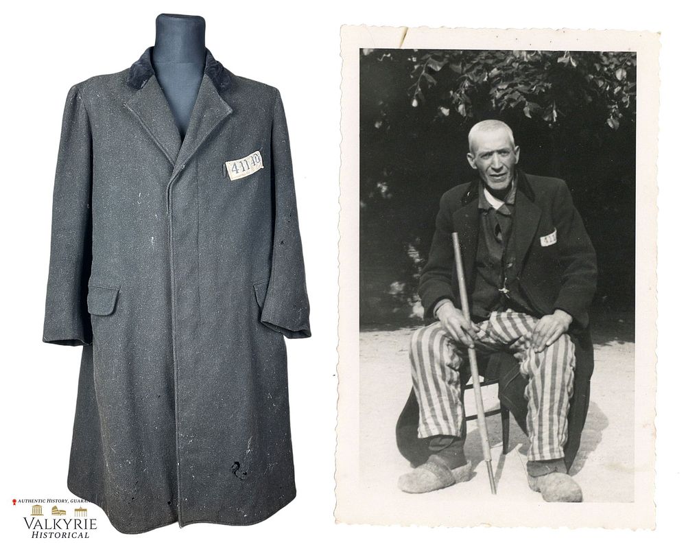 Lot 397: Very Rare Set That Belonged to a French Political Prisoner in KL Buchenwald - Jacket and Photo