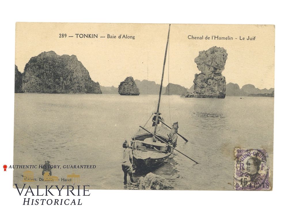 Lot 401: French Anti-Semitic Postcard "Tonkin. Channel of Hamelin - The Jew" - 1922
