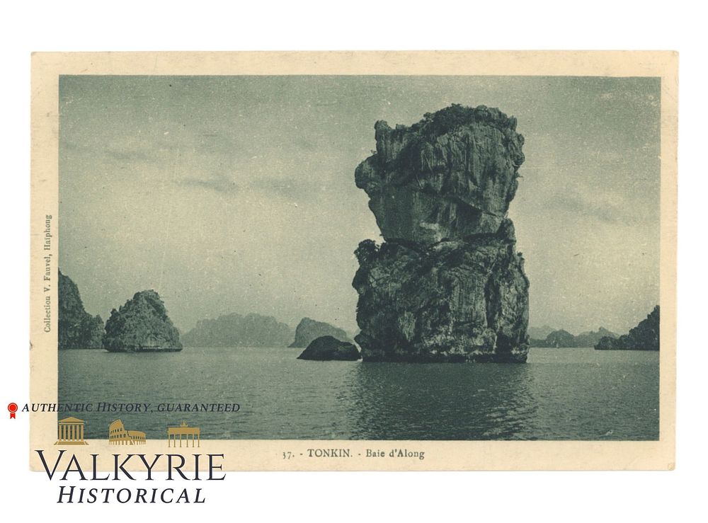 Lot 403: French Anti-Semitic Postcard "Tonkin. Bay of Along" - Rock in the Shape of a Jew - 1920s