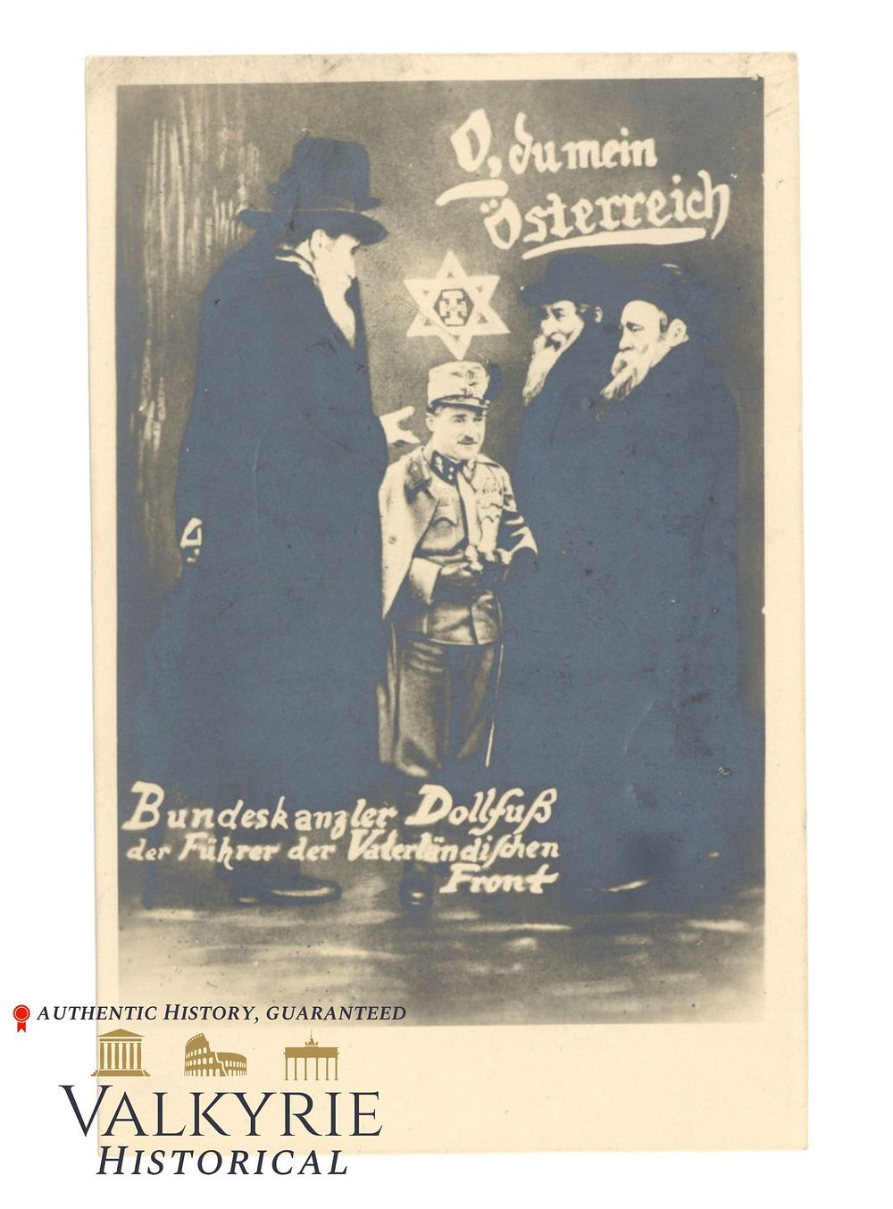 Lot 427: Austrian Anti-Semitic Postcard "Bundes Chancellor Dollfuss..." - Early 1934