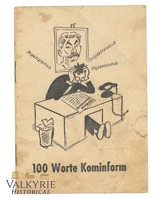 German Anti-communist Pamphlet "100 Words Kominform" 1921. German Anti-communist Pamphlet "100 