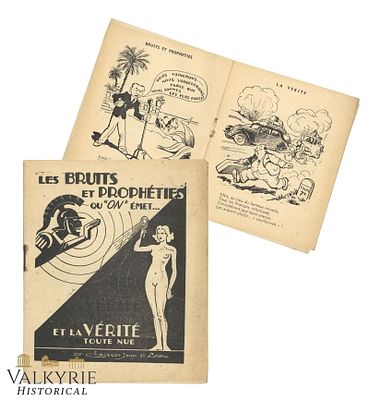 French Satirical Booklet "The Noises and Prophecies That We Make and The Bare Truth" Anti Semitic. 