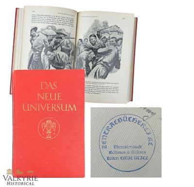 Rare German book "The New Universe" Volume 52 From the Library of KL Theresienstadt. Rare German 