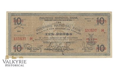 Philippines – Iloilo 10 pesos 1941, Pick – S309x1 Falsum, VF . Shipping flat cost $25 it 