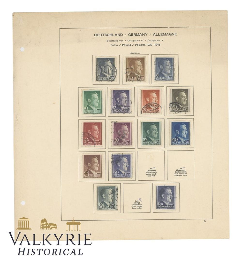 Lot 8: Post War Compilation of Cancelled German Stamps of the Occupied Polish Territories 1939-1945