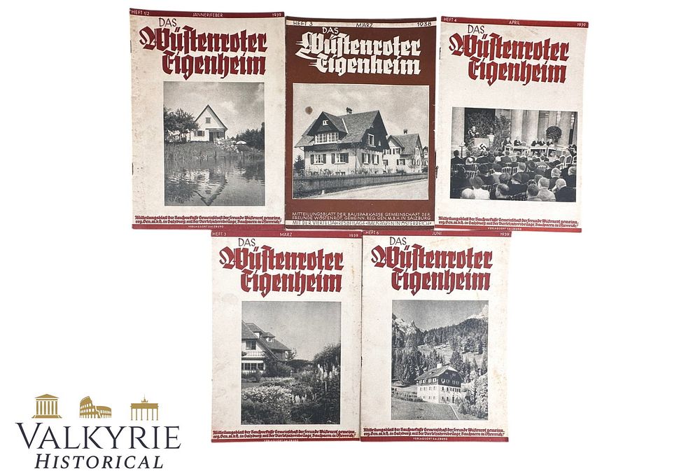 Lot 11: 5 Numbers of the German Magazine "Das Wuesteroter Egenheim" - Related to Savings & Houses in Austria