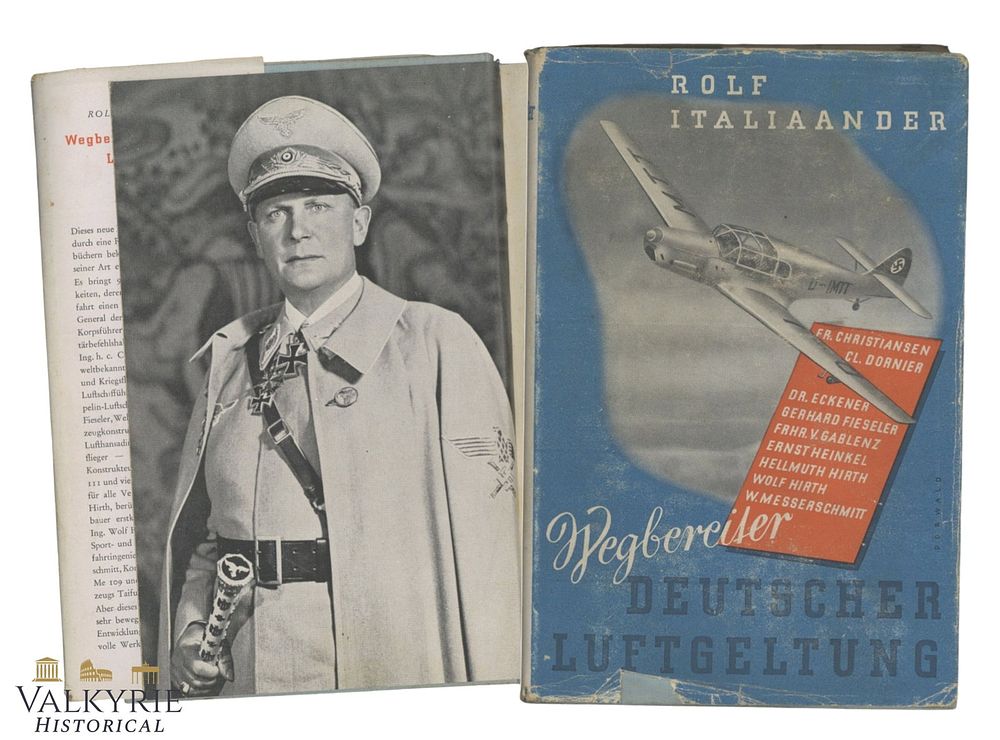 Lot 15: German Book "Wegbereiter Deutscher Luftgeltung" by Rolf Italiaander