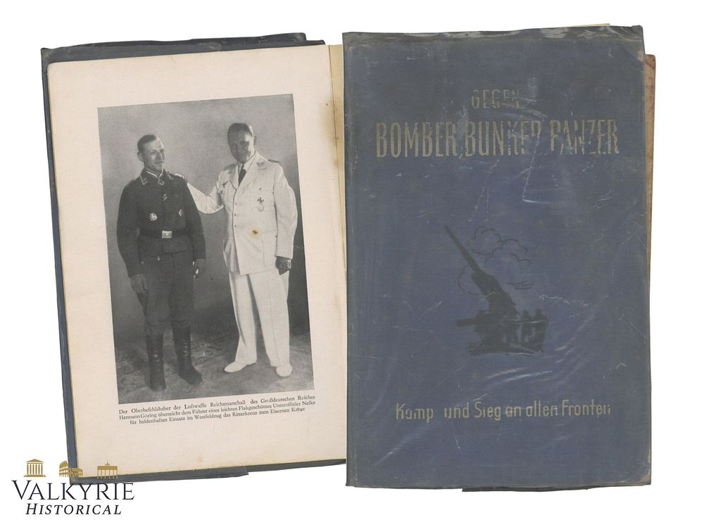Lot 16: German Book "Against Bomber, Bunker, Panzer" by Major i. Genst v. Lange