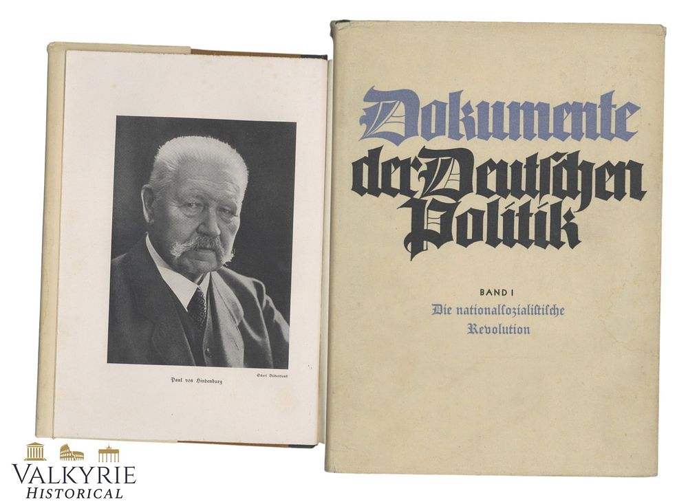 Lot 21: German Book "Documents of German Politics. The NS Revolution 1933" - Volume I