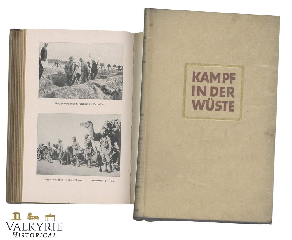 Lot 27: German Book With Dedicatory to an SS Member "Battle in the Desert" by Clemens Laar