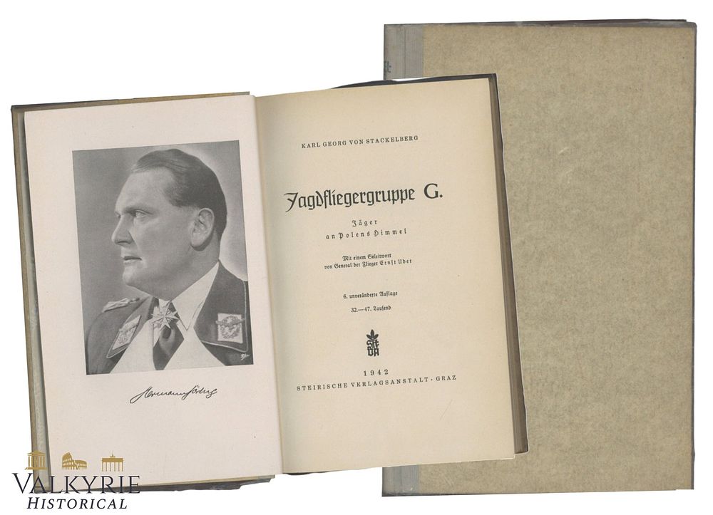 Lot 32: German Book "Jagdfliegergruppe G. Fighter in the Sky of Poland" by Karl-Georg von Stackelberg