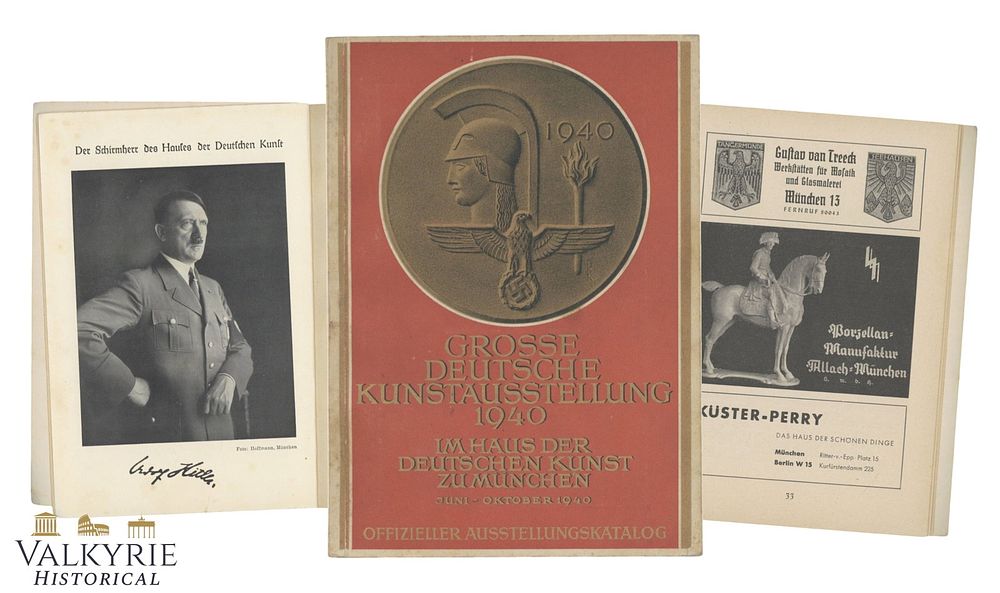 Lot 35: Official Guide Catalogue Booklet of the Great German Art Exhibition in Munich in 1940 - Illustrated