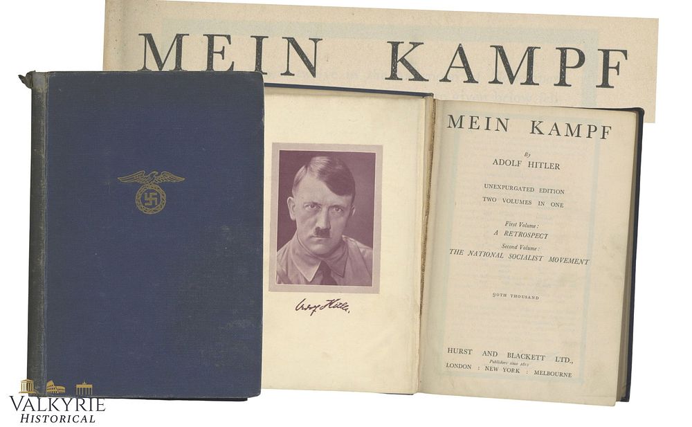 Lot 50: Rare English Version of Adolf Hitler's Book "Mein Kampf" Unexpurgated Edition of 1941