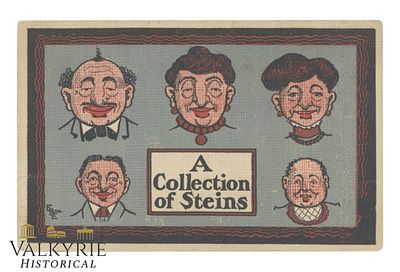 North-American Anti-Semitic Postcard From 1907 "A Collection of Steins" - Circulated. North-Ameri 