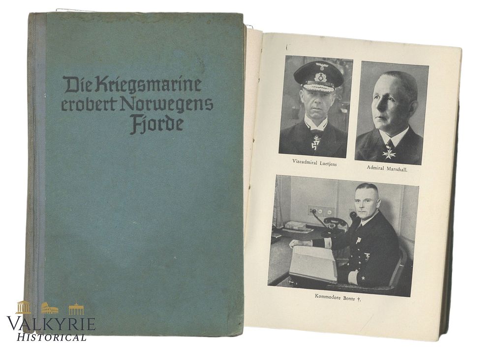 Lot 158: German Book "The Kriegsmarine Conquers the Norway's Fjords" by Georg von Hase
