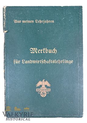 Unused Notebook "From My Apprenticeship. Notebook For Agricultural Apprentices" by Blut und 
