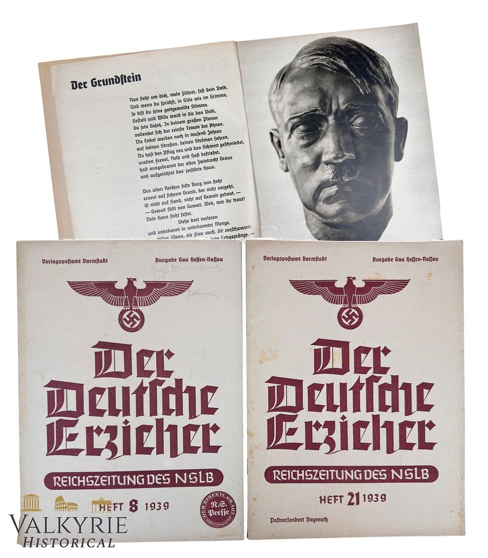 Lot 199: 2 x German Official Magazine of the National Socialist Teachers' League "The German Educator"
