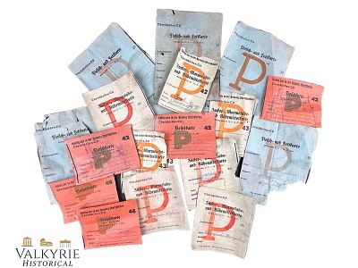 Set of Many Rationings Cards or Coupons For Food For Poles During German Occupation. Shipping 