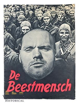 Very Rare Version of the Anti-Semitic Journal "Der Untermensch" in Dutch Entitled "De Beestmensch". 