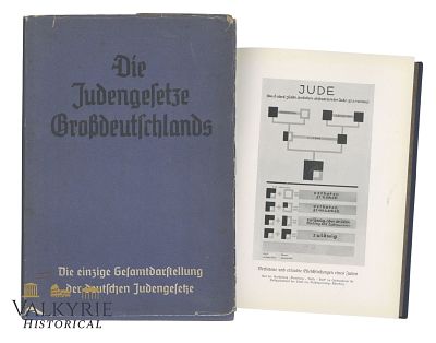 German Book About the Nuremberg Laws Against the Jews "The Jewish Laws of Greater Germany" by 