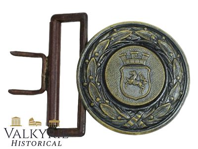 German WWII Officer Fire Brigade Buckle Province of Hannover. Officer buckle of the fire brigade 