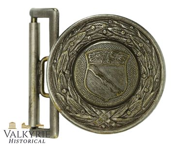 German Province of Rheinland Fire Brigade Brass Buckle - Feuer 1930s. Province of Rhineland 