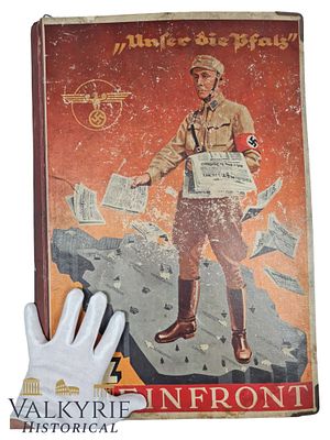 III Reich Period Advertisement Sheets With Nazi NSZ Rhein Front Newspaper Ad Cover. III Reich 