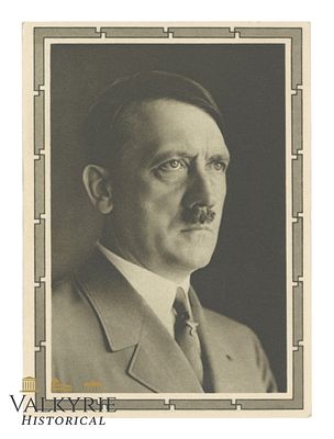 German Propaganda Postcard With Portrait of Adolf Hitler. Non-circulated. All items for this 