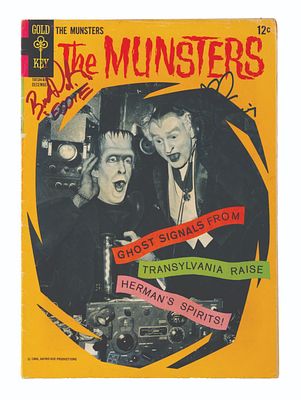 A Signed "The Munsters" Comic Book. (Gold Key, 1966) Issue 10 of "The Munsters" comic 