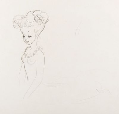A "Fantasia" Centaurette Development Drawing. (Disney, 1940) An original development drawing of 
