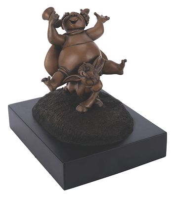 A "Fantasia" 50th Anniversary Bacchus and Jacchus Sculpture. (Disney, 1990) A limited edition 