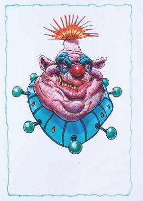 A Killer Klowns "Bombo" Print. (Chiodo Bros., 2006) A giclee print inspired by the 1988 cult 
