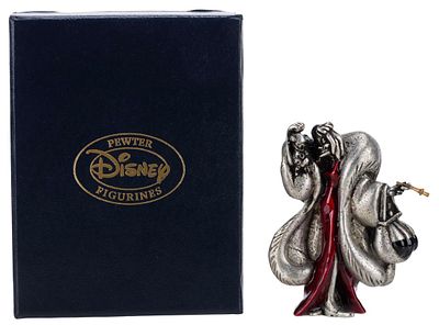 A Disney Catalog Cruella De Vil Pewter Sculpture. (Disney, 1997) A pewter Cruella De Vil 