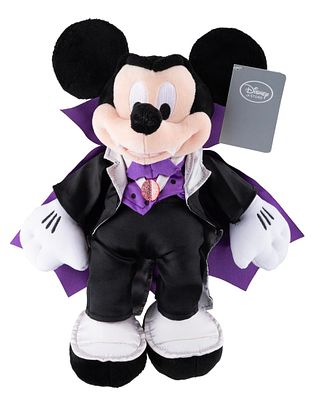 A Mickey Mouse Vampire Plush. (Disney Store, 2000s) A plush doll of Mickey Mouse as a vampire. 
