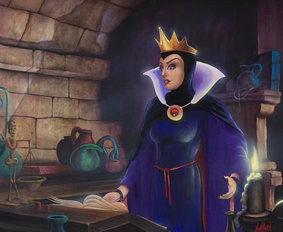 An Evil Queen Original Painting by James C Mulligan. (Disney, 2000s) A framed original painting 