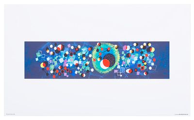 A Mary Blair Tomorrowland Mural Print. (Disneyland, 1990s-2000s) A Mary Blair Concept Art print 
