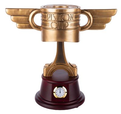 A "Cars" Piston Cup Decorative Clock. (Disney Parks, 2000s) A rare "Cars" Piston Cup decorative 