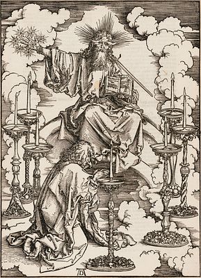 Albrecht Dürer: John Sees the Seven Candlesticks. DÜRER, ALBRECHT
Nuremberg 1471 - 1528 