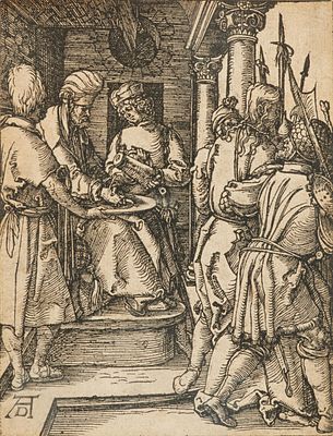 Albrecht Dürer: The Washing of Pilate's Hands. DÜRER, ALBRECHT
Nuremberg 1471 - 1528 Title: 